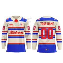 Kitchener Rangers WARMUPS RTown Special Edition Hockey Jersey