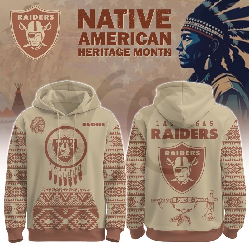 Las Vegas Raiders Native American Heritage Month Special Edition Hoodie Las Vegas Raiders Native American Heritage Month Special Edition Hoodie