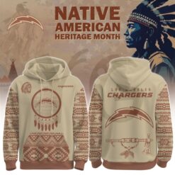 Los Angeles Chargers Native American Heritage Month Special Edition Hoodie Los Angeles Chargers Native American Heritage Month Special Edition Hoodie