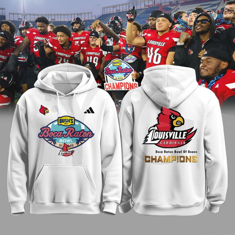 Louisville Cardinals Boca Raton Bowl Champions Shirt Collection Louisville Cardinals Boca Raton Bowl Champions Shirt Collection