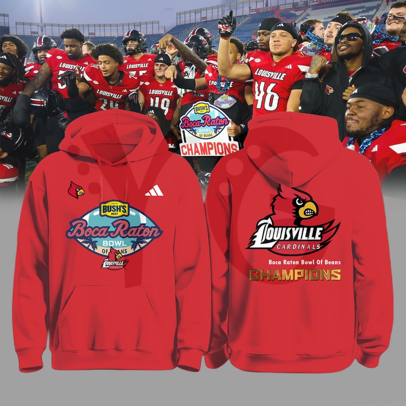 Louisville Cardinals Boca Raton Bowl Champions Shirt Collection Louisville Cardinals Boca Raton Bowl Champions Shirt Collection