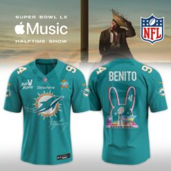Miami Dolphins Bad Bunny 2026 Super Bowl LX Customized Jersey