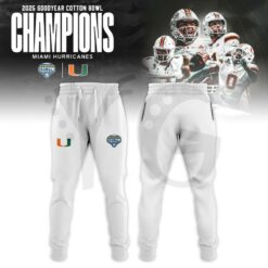 Miami Hurricanes College Football Playoff 2025 Cotton Bowl Champions Hoodie