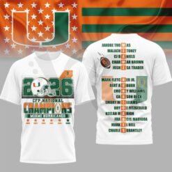 Miami Hurricanes NCAA 2026 CFP Champions Shirt Collection Miami Hurricanes NCAA 2026 CFP Champions Shirt Collection