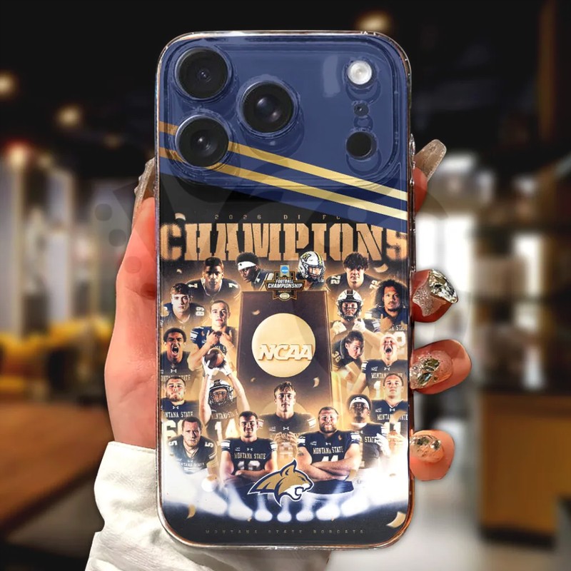 Montana State Bobcats NCAA Division I Football Champions Phone Case Montana State Bobcats NCAA Division I Football Champions Phone Case
