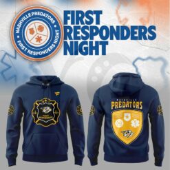 Nashville Predators First Responders Night Hoodie 3