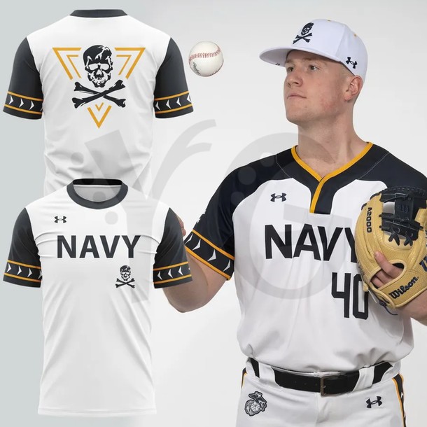 Navy Baseball Jolly Rogers Fear the Bones Limited Edition Merch Collection Navy Baseball Jolly Rogers Fear the Bones Limited Edition Merch Collection
