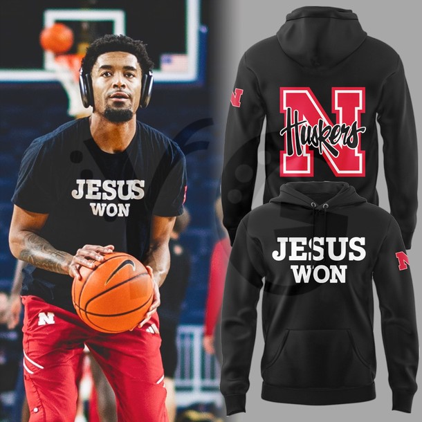 Nebraska Huskers Jesus Won Limited Edition Merchandise Nebraska Huskers Jesus Won Limited Edition Merchandise