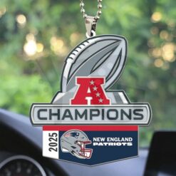 New England Patriots 2025 AFC Champions Limited Edition Ornament