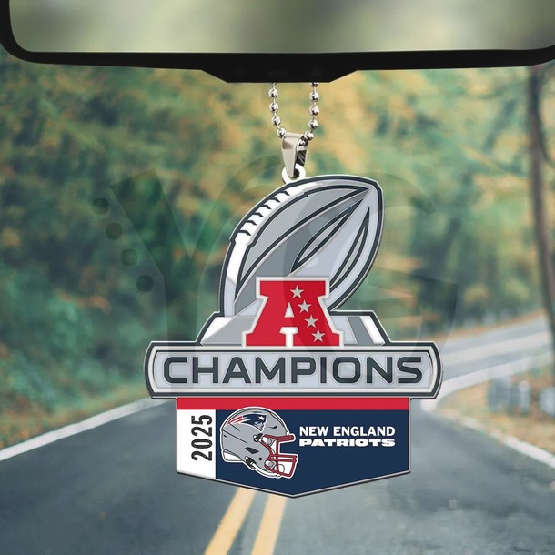 New England Patriots 2025 AFC Champions Limited Edition Ornament New England Patriots 2025 AFC Champions Limited Edition Ornament