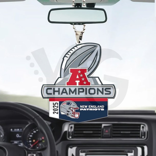 New England Patriots 2025 AFC Champions Limited Edition Ornament New England Patriots 2025 AFC Champions Limited Edition Ornament
