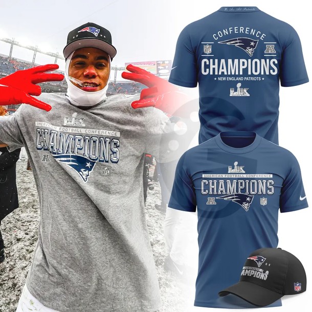 New England Patriots 2025 AFC Champions Special Edition Merchandise New England Patriots 2025 AFC Champions Special Edition Merchandise