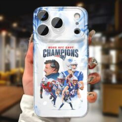 New England Patriots 2025 AFC East Champions Phone Case 3