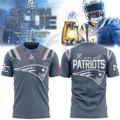 New England Patriots 2025 Rivalries Nor’Easter Storm Blue Shirt Collection