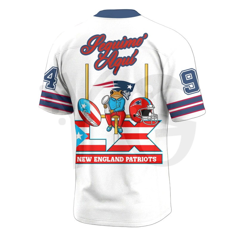 New England Patriots Benito Bowl LX Limited Edition Football Jersey New England Patriots Benito Bowl LX Limited Edition Football Jersey