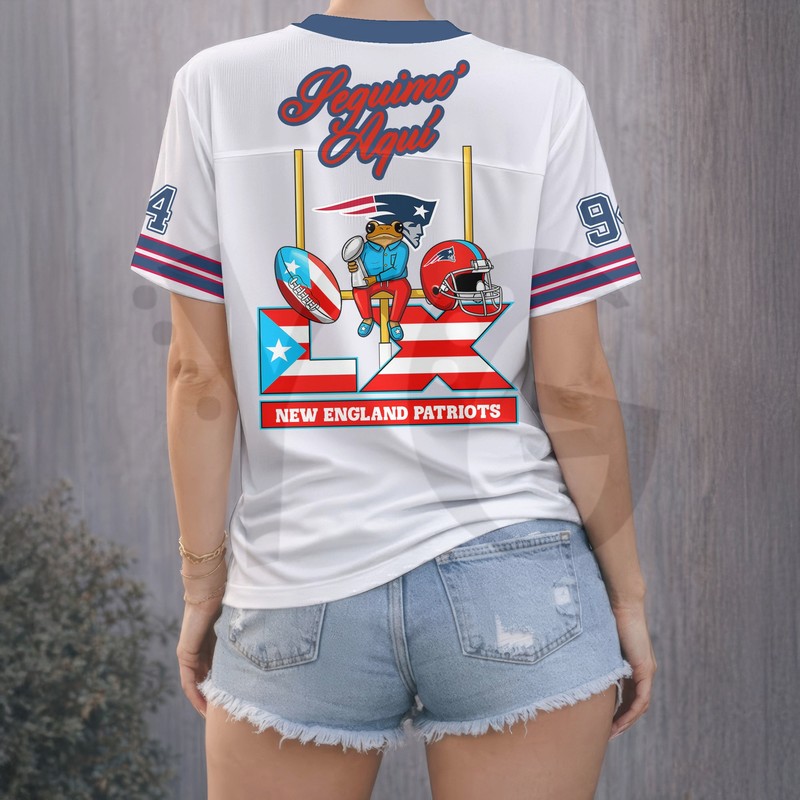 New England Patriots Benito Bowl LX Limited Edition Football Jersey New England Patriots Benito Bowl LX Limited Edition Football Jersey