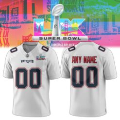 New England Patriots Bowl LX Edition Football Jersey