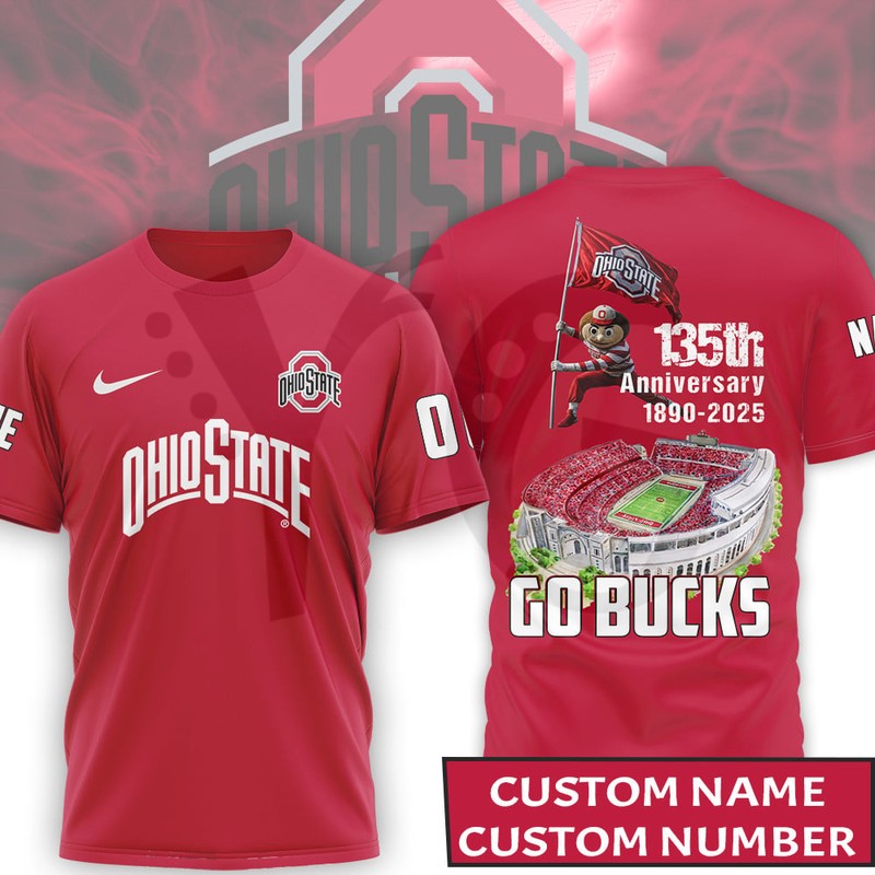 Ohio State Buckeyes 135th Anniversary T-Shirt Ohio State Buckeyes 135th Anniversary T-Shirt