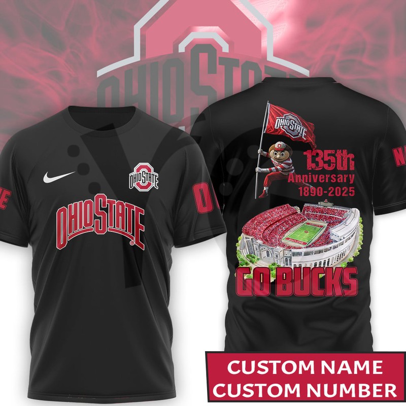 Ohio State Buckeyes 135th Anniversary T-Shirt Ohio State Buckeyes 135th Anniversary T-Shirt