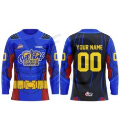 Oil Kings Superhero Uniform Limited Edition Hockey Jersey