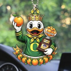Oregon Ducks Football 2026 Orange Bowl Champions Car Ornament