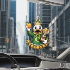Oregon Ducks Football 2026 Orange Bowl Champions Car Ornament 3