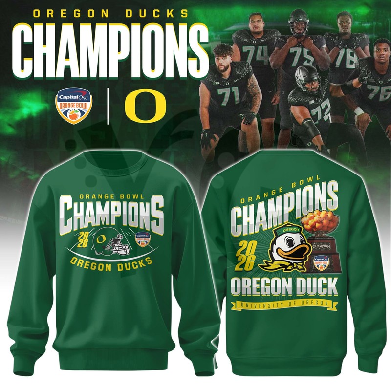 Oregon Ducks Orange Bowl Champions Shirt Collection Oregon Ducks Orange Bowl Champions Shirt Collection