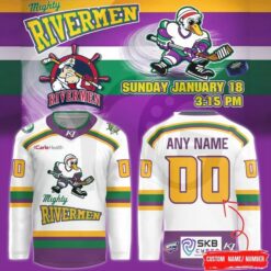 Peoria Rivermen Mighty Ducks Night Hockey Jersey