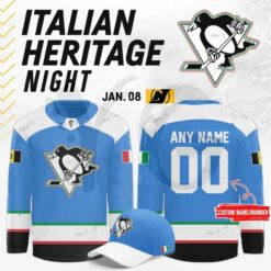 Pittsburgh Penguins 2026 Italian Heritage Night Hockey Jersey