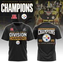 Pittsburgh Steelers 2025 AFC North Division Champions Merch Collection