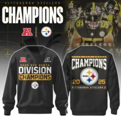 Pittsburgh Steelers 2025 AFC North Division Champions Merch Collection