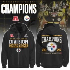 Pittsburgh Steelers 2025 AFC North Division Champions Merch Collection 4