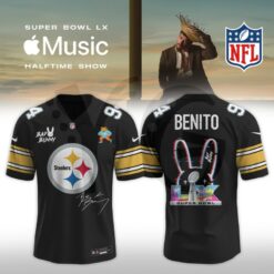 Pittsburgh Steelers Bad Bunny 2026 Super Bowl LX Customized Jersey