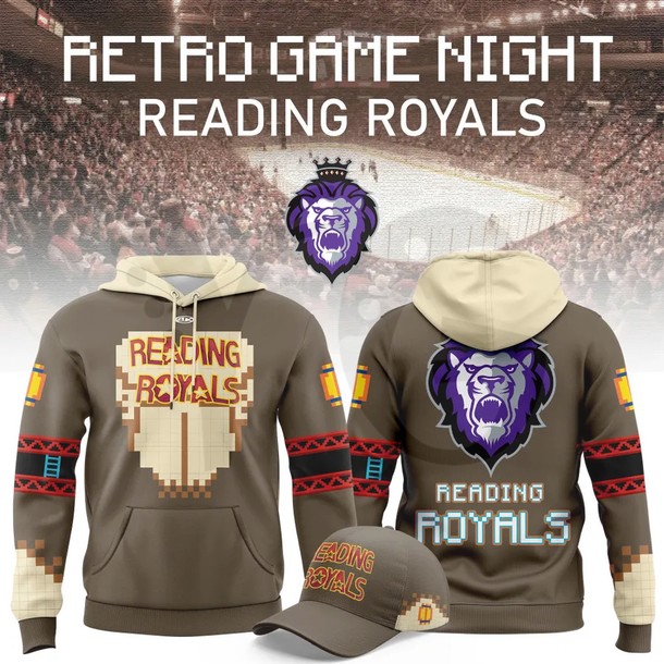 Reading Royals 2026 Retro Game Night Limited Edition Hoodie Reading Royals 2026 Retro Game Night Limited Edition Hoodie