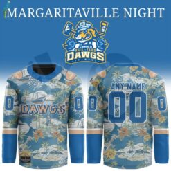 Roanoke Rail Yard Dawgs 2026 Margaritaville Night Hockey Jersey