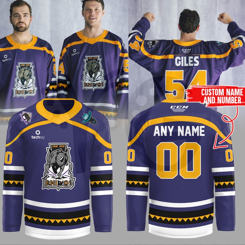 San Jose Rhinos Are Back Limited Edition Hockey Jersey San Jose Rhinos Are Back Limited Edition Hockey Jersey