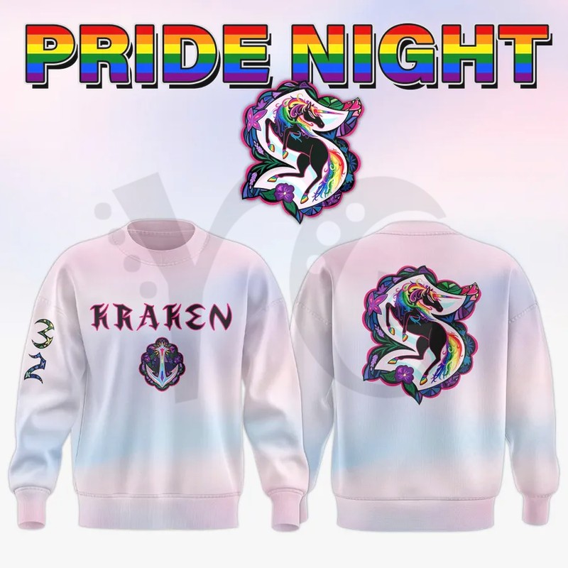 Seattle Kraken Pride Night Limited Edition Sweatshirt Seattle Kraken Pride Night Limited Edition Sweatshirt