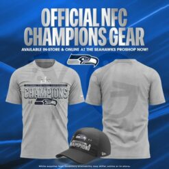 Seattle Seahawks 2025 AFC Champions Locker Room Merchandise