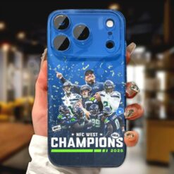 Seattle Seahawks 2025 NFC West Champions Phone Case