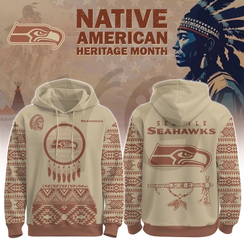 Seattle Seahawks Native American Heritage Month Special Edition Hoodie Seattle Seahawks Native American Heritage Month Special Edition Hoodie
