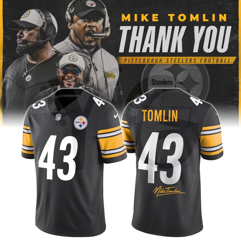 Steelers Thank You Coach Tomlin Limited Edition Football Jersey Steelers Thank You Coach Tomlin Limited Edition Football Jersey