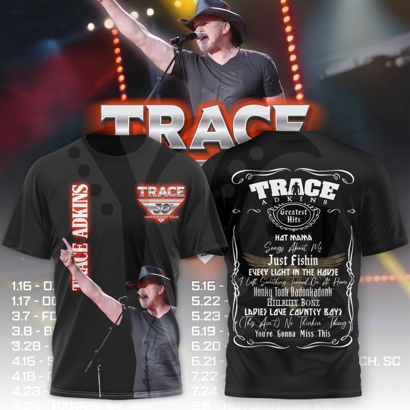 Trace Adkins 30th Anniversary Tour Merch Collection Trace Adkins 30th Anniversary Tour Merch Collection