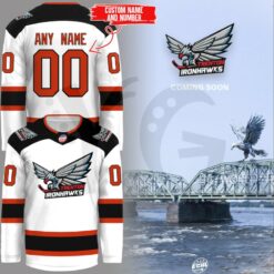 Trenton Ironhawks ECHL Limited Edition Hockey Jersey