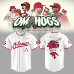Arkansas Razorbacks OMAHOGS Limited Edition Baseball Jersey Arkansas Razorbacks OMAHOGS Limited Edition Baseball Jersey