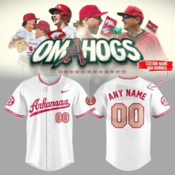 Arkansas Razorbacks Throwback Personalized Baseball Jersey Arkansas Razorbacks Throwback Personalized Baseball Jersey