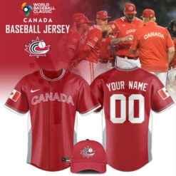 Canada 2026 World Baseball Classic Personalized Baseball Jersey Canada 2026 World Baseball Classic Personalized Baseball Jersey