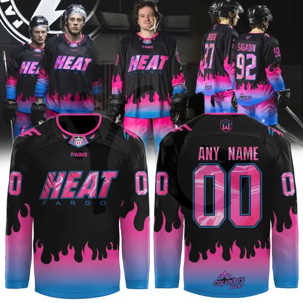 Fargo Force 2026 HEAT Limited Edition Hockey Jersey Fargo Force 2026 HEAT Limited Edition Hockey Jersey