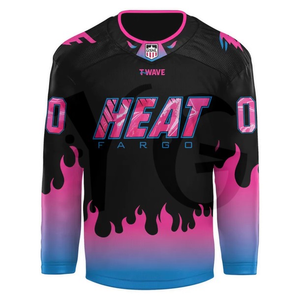 Fargo Force 2026 HEAT Limited Edition Hockey Jersey Fargo Force 2026 HEAT Limited Edition Hockey Jersey