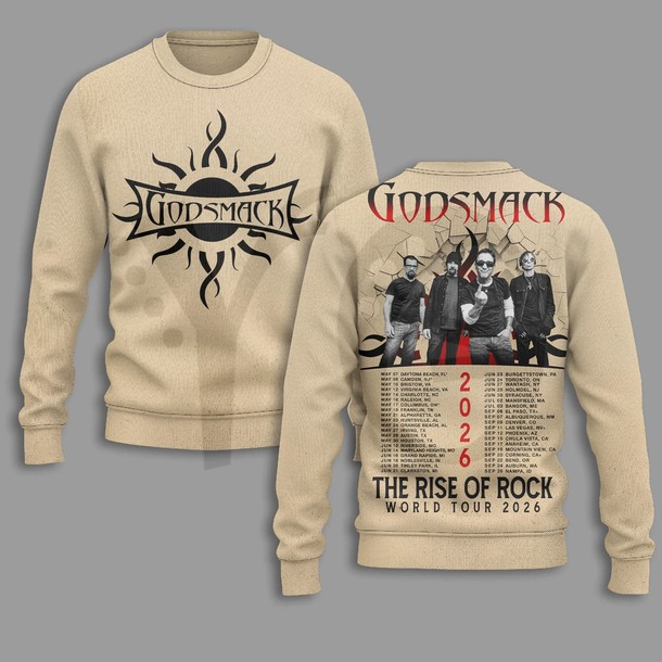 Godsmack The Rise Of Rock World Tour 2026 Merchandise Godsmack The Rise Of Rock World Tour 2026 Merchandise