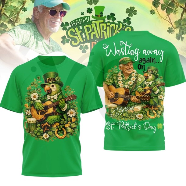 Jimmy Buffett Happy St. Patrick’s Day T-Shirt Jimmy Buffett Happy St. Patrick’s Day T-Shirt